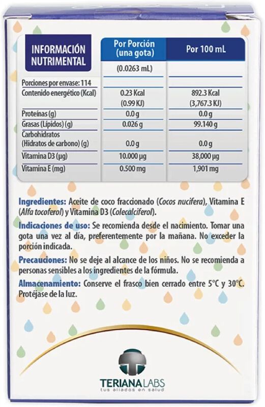 ONE DROP D3 VITAMINA D SOLUCI&Oacute;N GOTAS 3 ML image number null