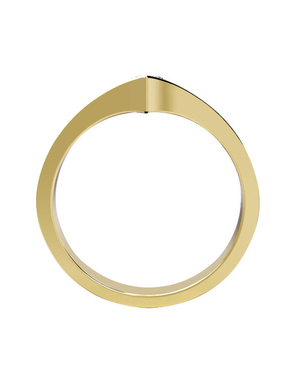 Anillo de Compromiso de 14K con Diamante de Lab... image number null