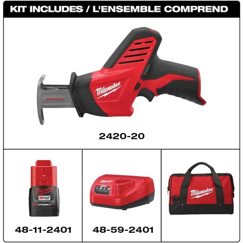 SIERRA RECIPROCANTE MILWAUKEE 12V CARRERA 1/2" image number null