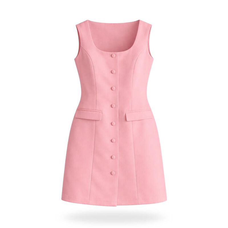 Vestido Sastre De Botones image number null