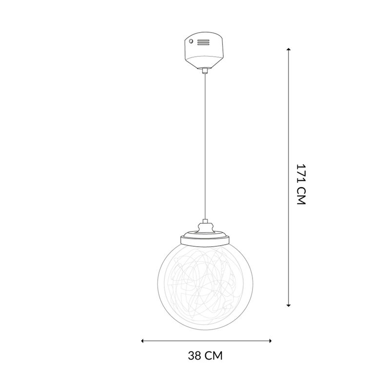 Lámpara Colgante Prismatic Ambar Mil Luces image number null