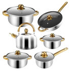 Batería de Cocina 12 Pzs Acero Inox Michigan Aquila BC3637