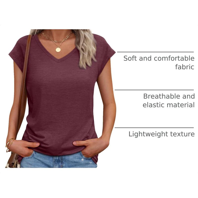 Camiseta Automet Cuello En V Mangas Cap Color V... image number null