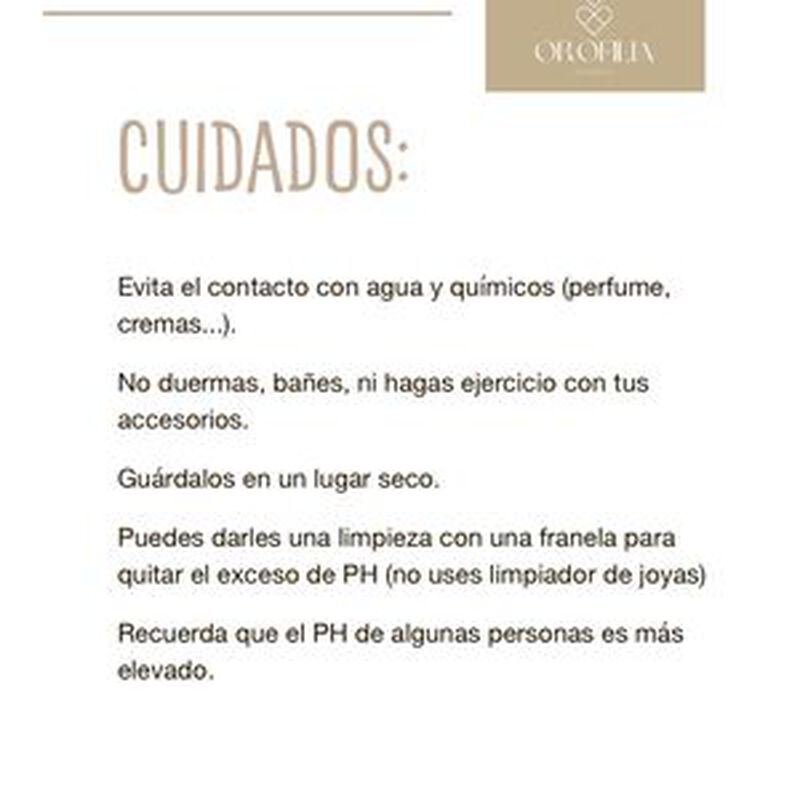 Cadena Oso con piedra blanca en el centro image number null