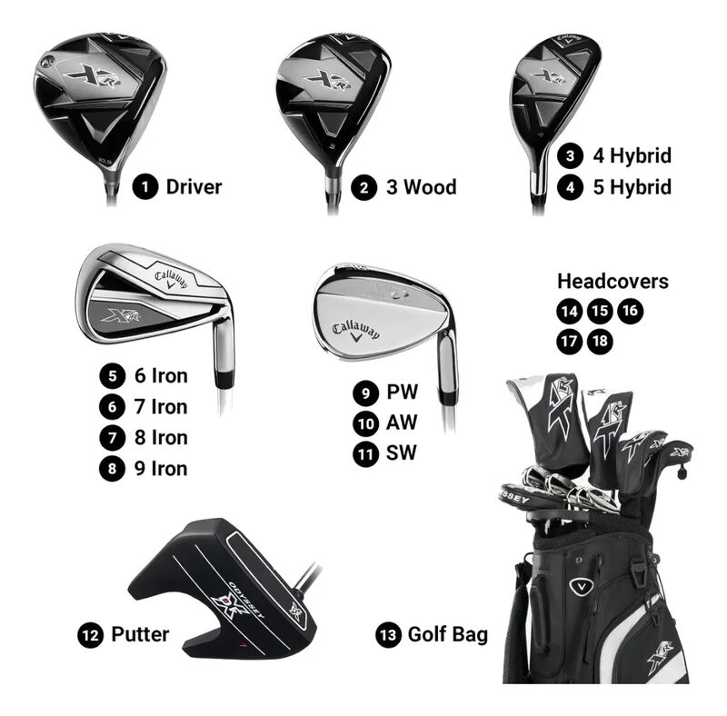 Set Completo De Bastones Callaway Xr image number null