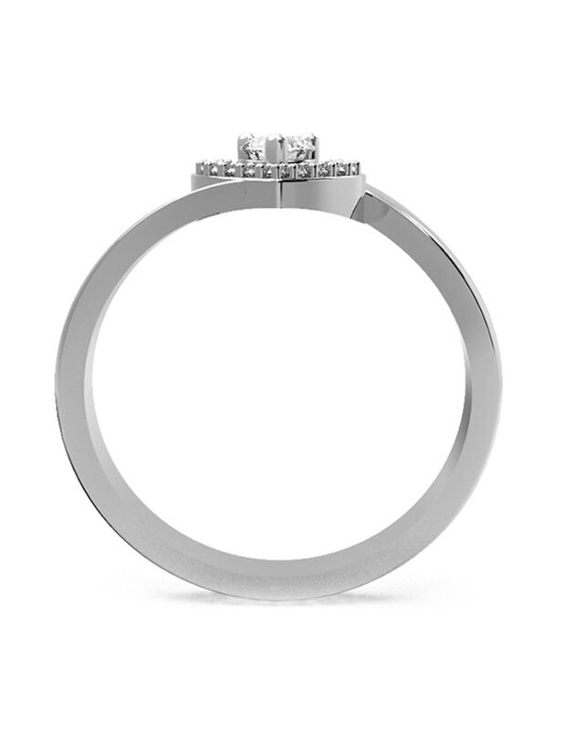 Anillo de Compromiso en Oro de 10K con Circonia... image number null