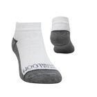 Fruit of the Loom 5 Pares de Tines para Niño, Color Blanco con Planta Jaspe ,Talla Mediana, Afelpados