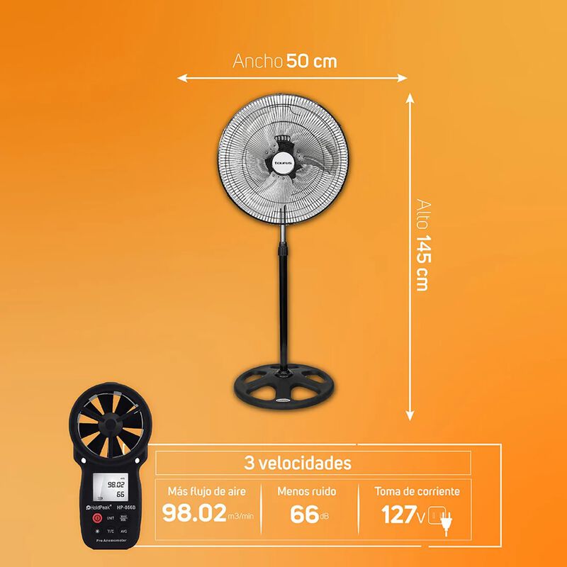 Ventilador Taurus 3 En 1 MOD. MARTE 18" image number null