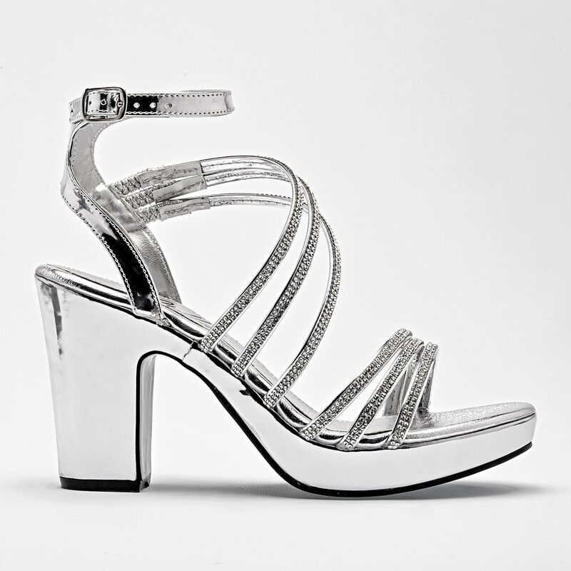 Stella Zapatilla Abierta Para Mujer Plata Cod 1... image number null
