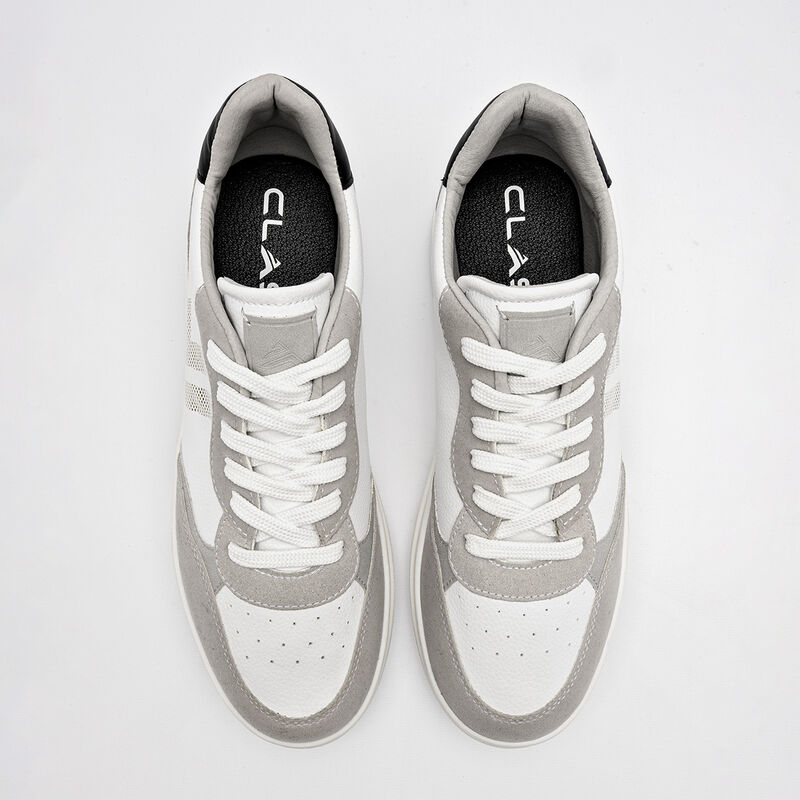 Clasben tenis para hombre blanco gris cod 14118... image number null
