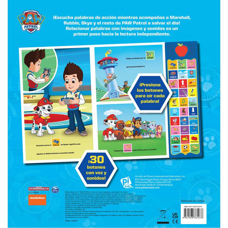 Libro Paw Patrol Palabras En Acción image number null