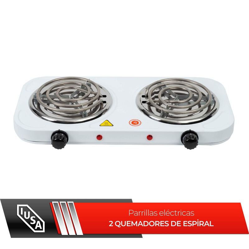 Parrilla El&eacute;ctrica 2 Quemador De Espiral Sin As... image number null