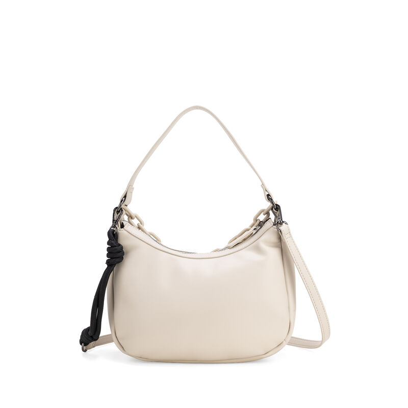 Bolsa Hobo Mediana Con Cadena Acr&iacute;lica Color Be... image number null