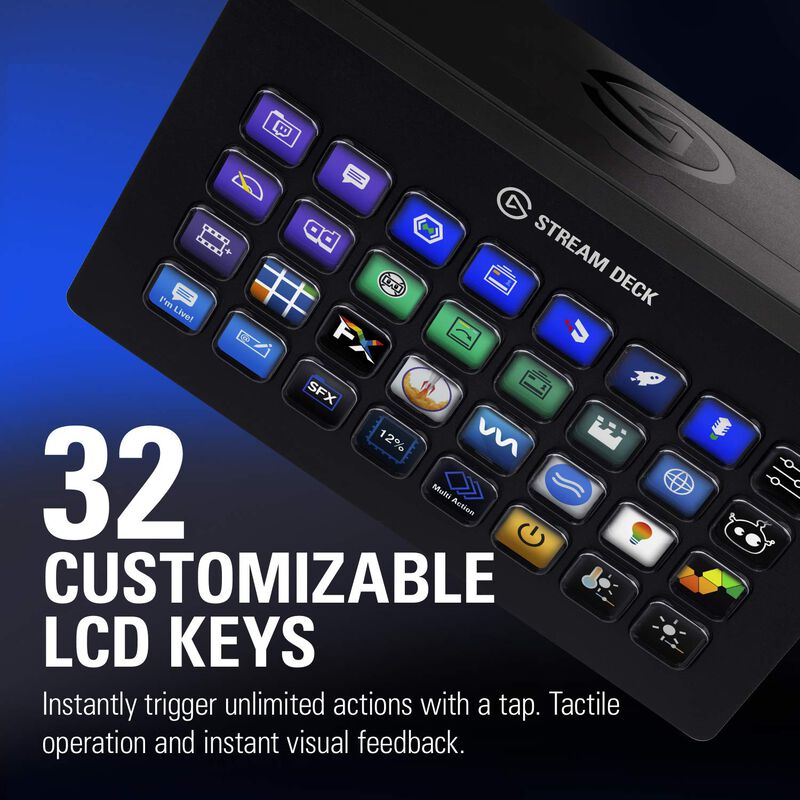 Controlador De Estudio Elgato Stream Deck Xl 32... image number null