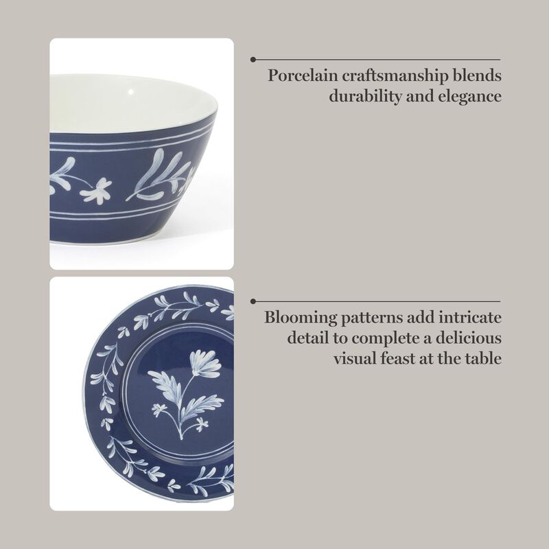 Juego de Vajilla Martha Stewart Azul Cielo 12 P... image number null