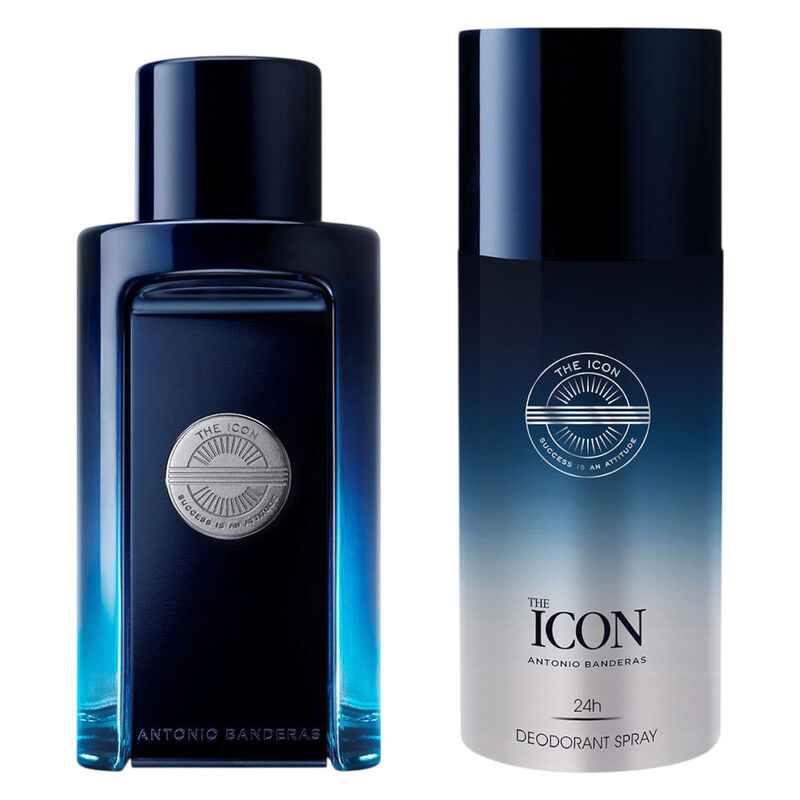 Set Banderas The Icon 2pzs 100ml Edt Spray/ Des... image number null