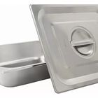 Inserto acero inoxidable 1/2 15cm con tapa Shorbull