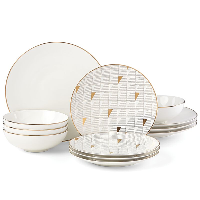 Juego de Vajilla Lenox White Trianna 12 Piezas image number null