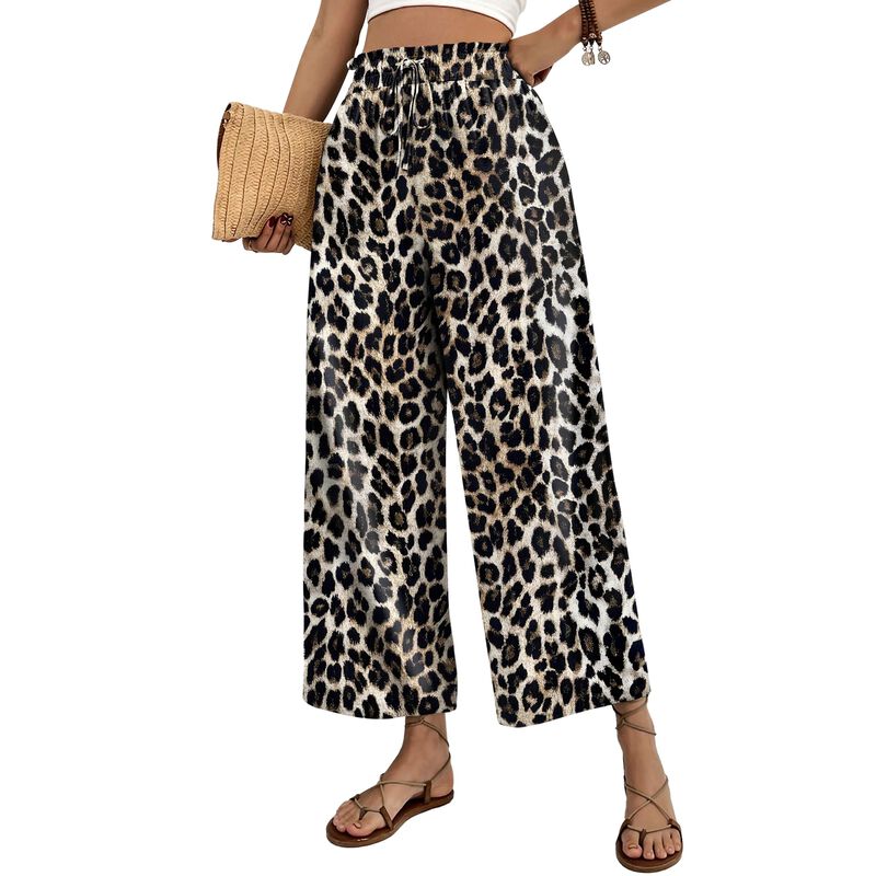 Pantalones Wiholl de Pierna Ancha de Lino Estam... image number null