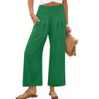 Pantalones Anrabess Pierna Ancha Bolsillos Verde Talla L