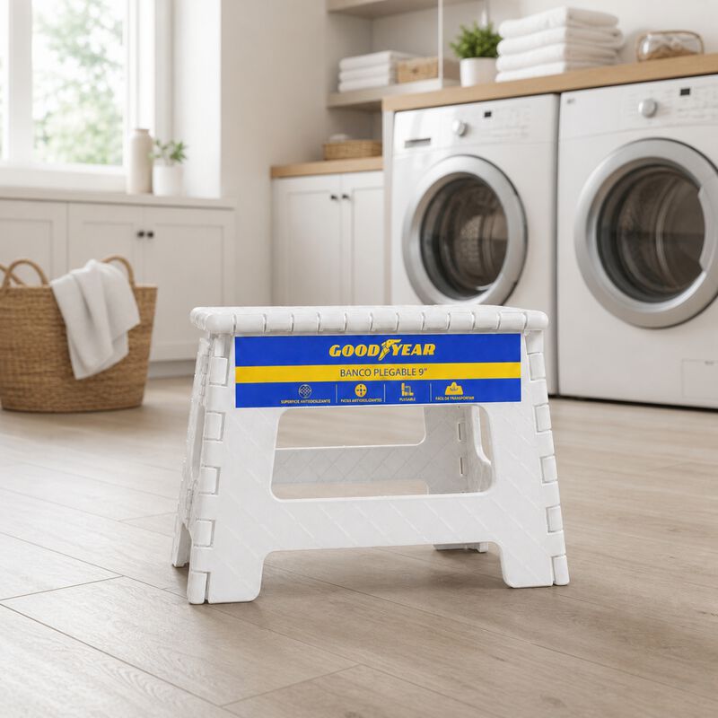 Banco Plegable Goodyear 9 Pulgadas Blanco Antid... image number null