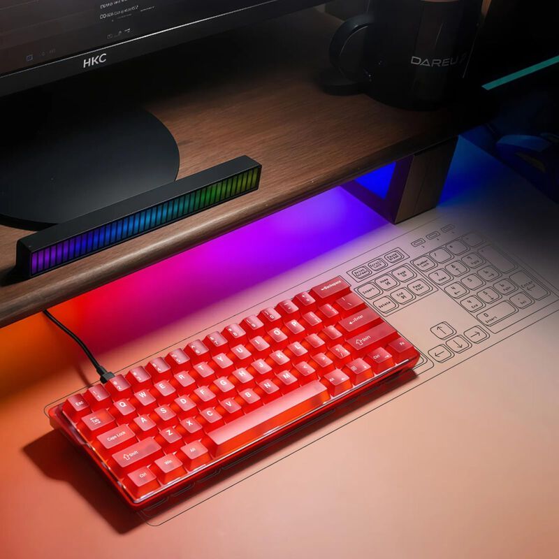 Teclado Dareu Cool60 60% Efecto Hall RGB Hot-Sw... image number null