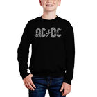 Sudadera De Cuello Redondo Word Art Para Ni&ntilde;o - AC/DC - Negro
