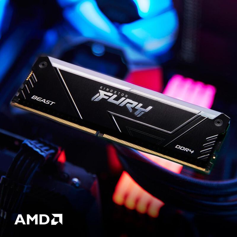 Memoria Ram Kingston Fury Beast Rgb Ddr4 3200MH... image number null