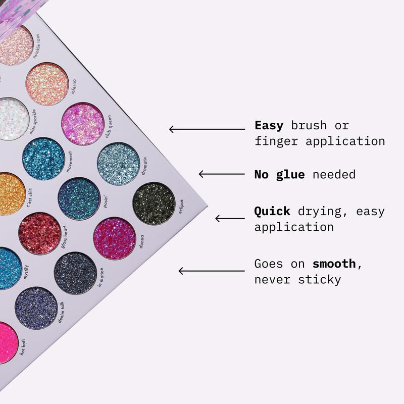 Paleta De Glitter Kara Beauty Electric Disco 30... image number null