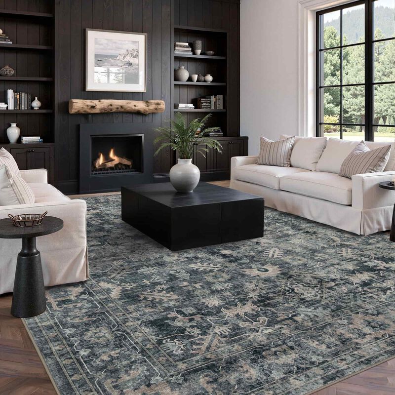 Alfombra De &Aacute;rea Rugxara 244 &times; 152 cm Azul Lava... image number null