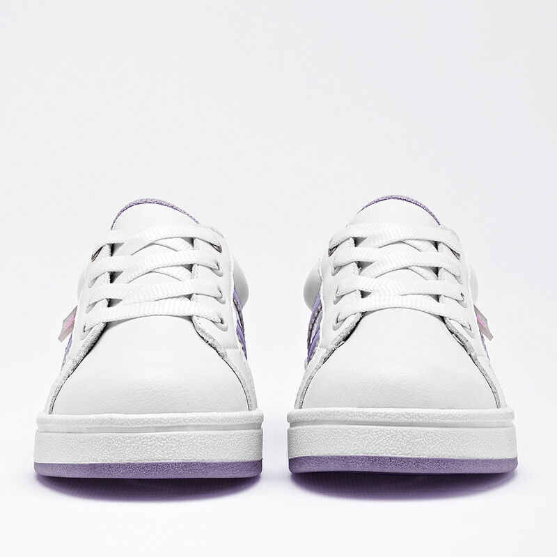 Moramora tenis para BEB&Eacute; blanco lila cod 140661... image number null