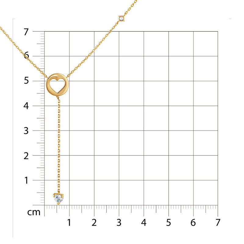 Gargantilla Coraz&oacute;n Oro 14k Con Zirconias image number null