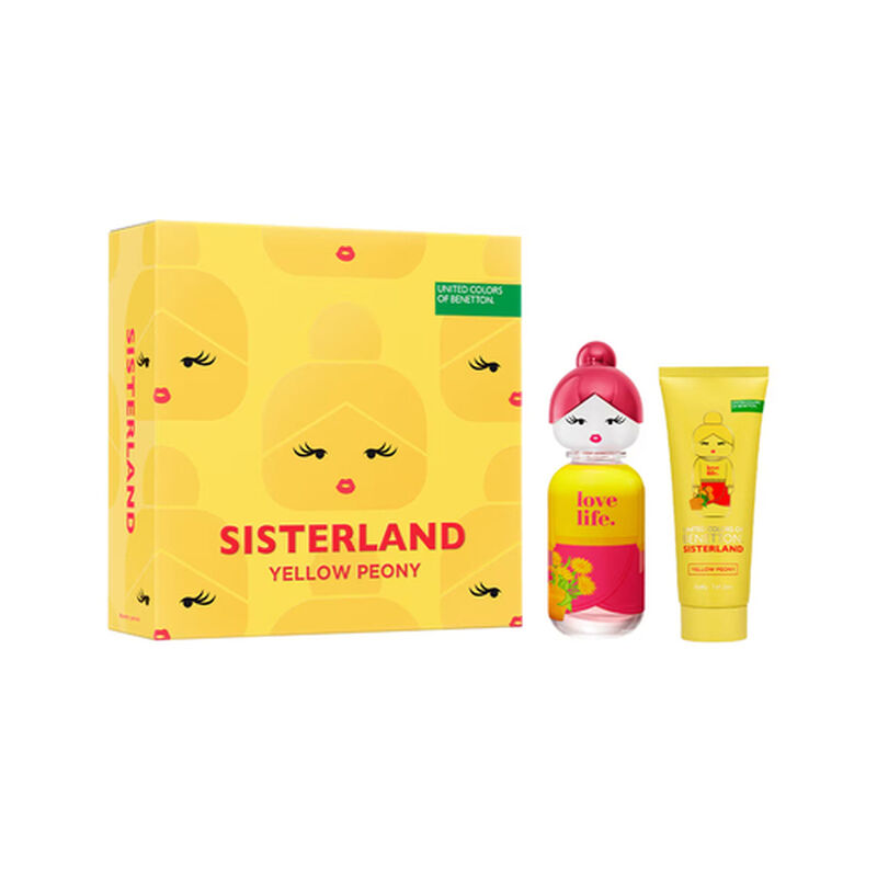 Benetton Set 2 Pzas Sisterland Yellow Peony Edt... image number null