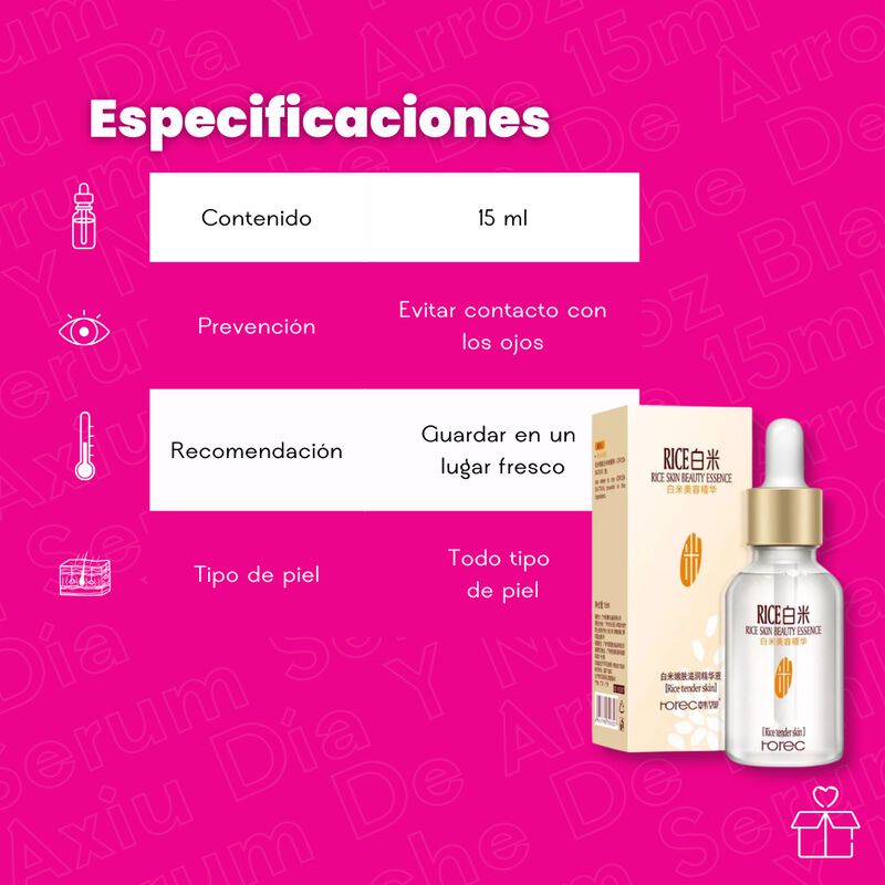 Set de 3 S&eacute;rums Arroz Rorec Original &Aacute;cido Hial... image number null