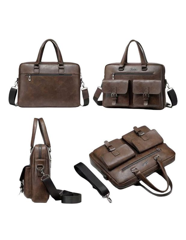 Maletín Porta Laptop Elego 14 Pulgadas De Cuero image number null