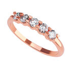 Anillo de Compromiso en Oro Rosa 14K con Circonia -  Talla:9.5/ FJ751-14R-CZ-95
