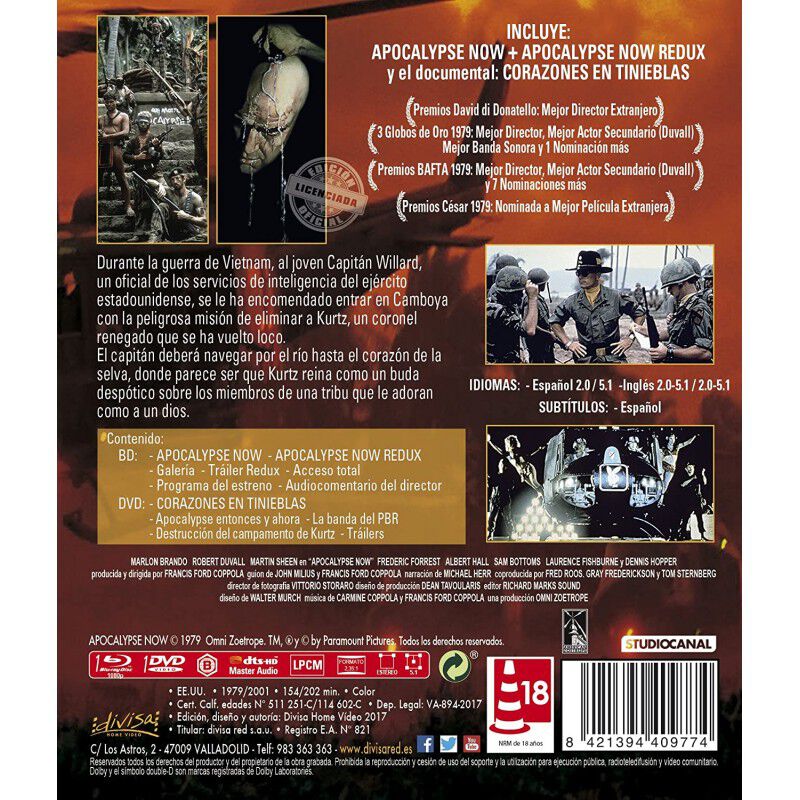 Apocalyse Now Edici&oacute;n Especial [Blu-ray] image number null