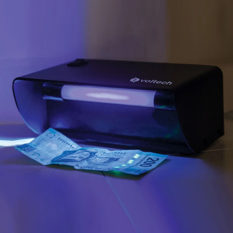 Detector De Billetes Falsos Lampara Uv Volteck ... image number null