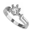 Anillo de Compromiso en Oro de 14K con Circonia - Amore Mio!