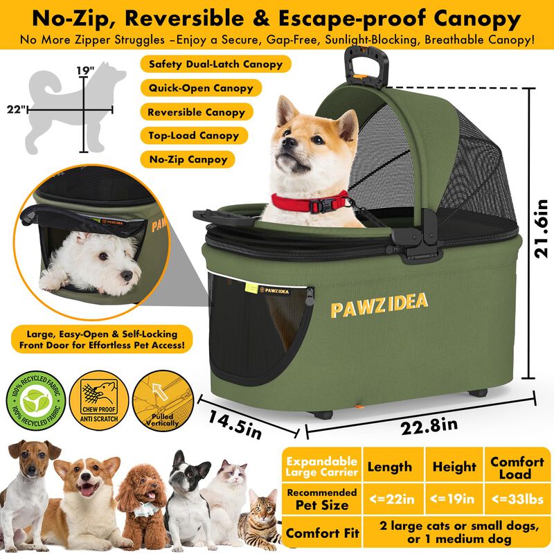 Transport&iacute;n Pawzidea Port&aacute;til Para Perros De Ha... image number null