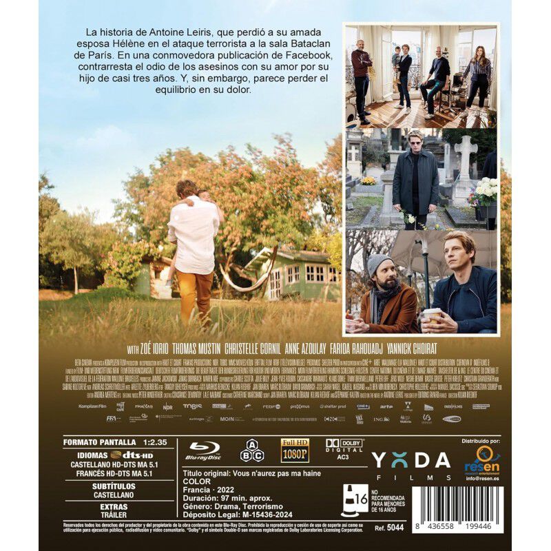 No tendr&aacute;s mi odio [Blu-ray] (2022) image number null