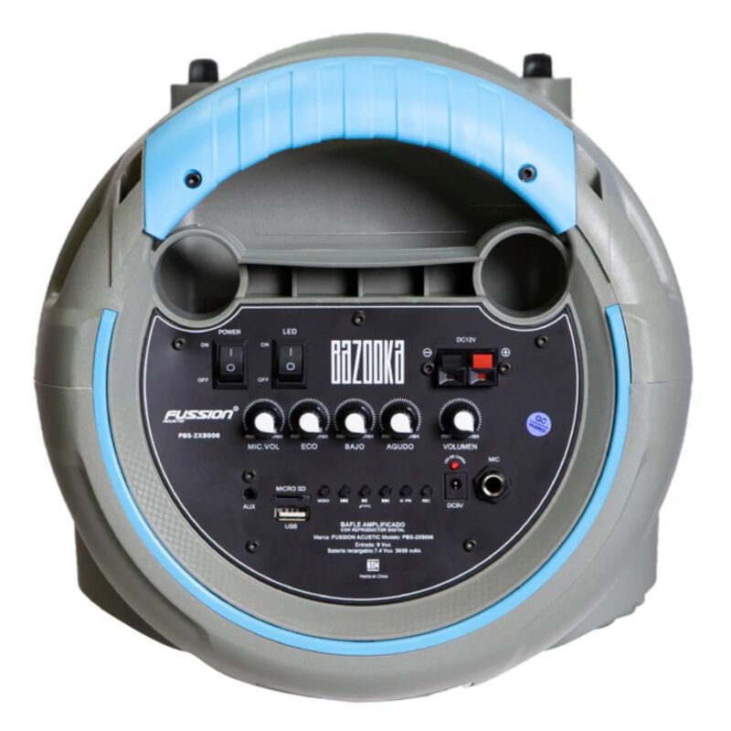 Bafle Amplificado Fussion PBS-2X8006 2X8" Bazoo... image number null