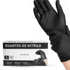 Guantes de Nitrilo Desechables Talla S, Libres de L&aacute;tex y Polvo, Ambidiestros, Flexibles y Resistentes, Color Negro, Bluelander