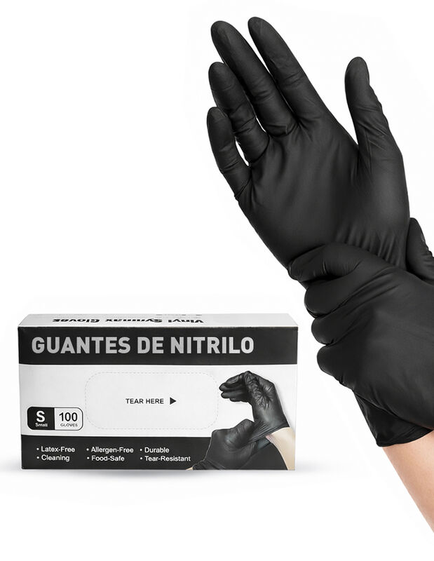 Guantes de Nitrilo Desechables Talla S, Libres ... image number null