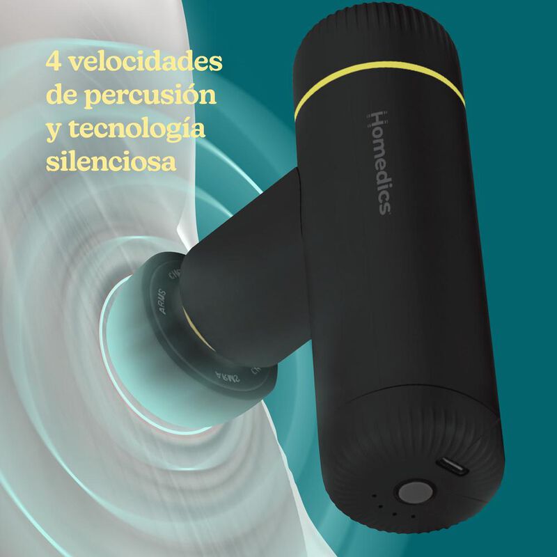 Pistola de Masaje de Percusión Homedics con un ... image number null