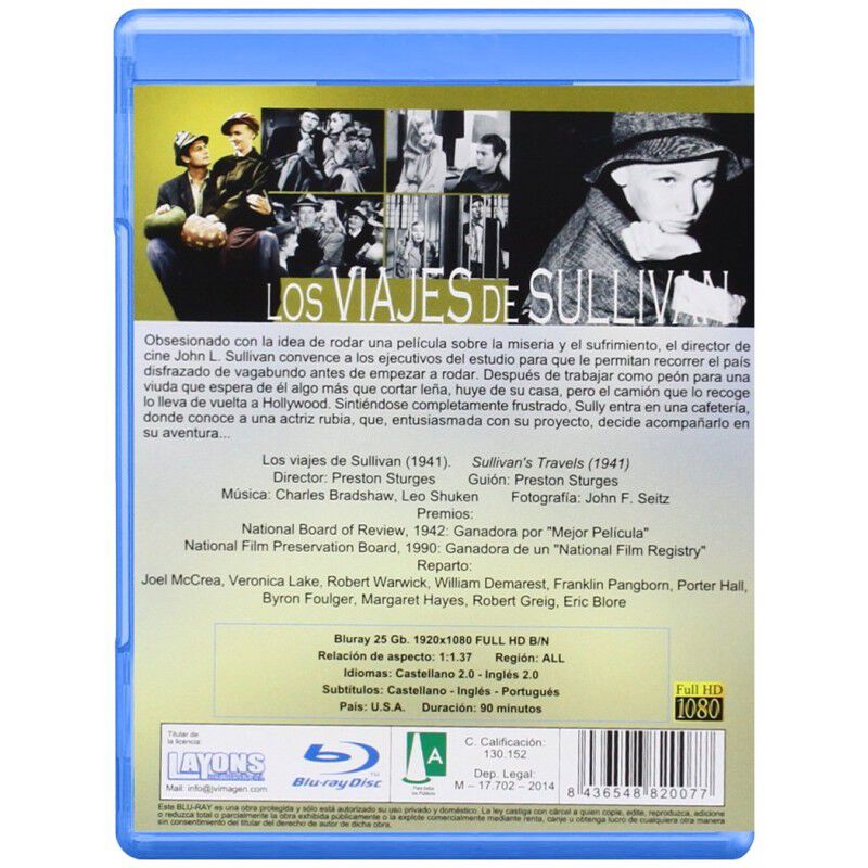 Los Viajes De Sullivan (blu-ray) image number null