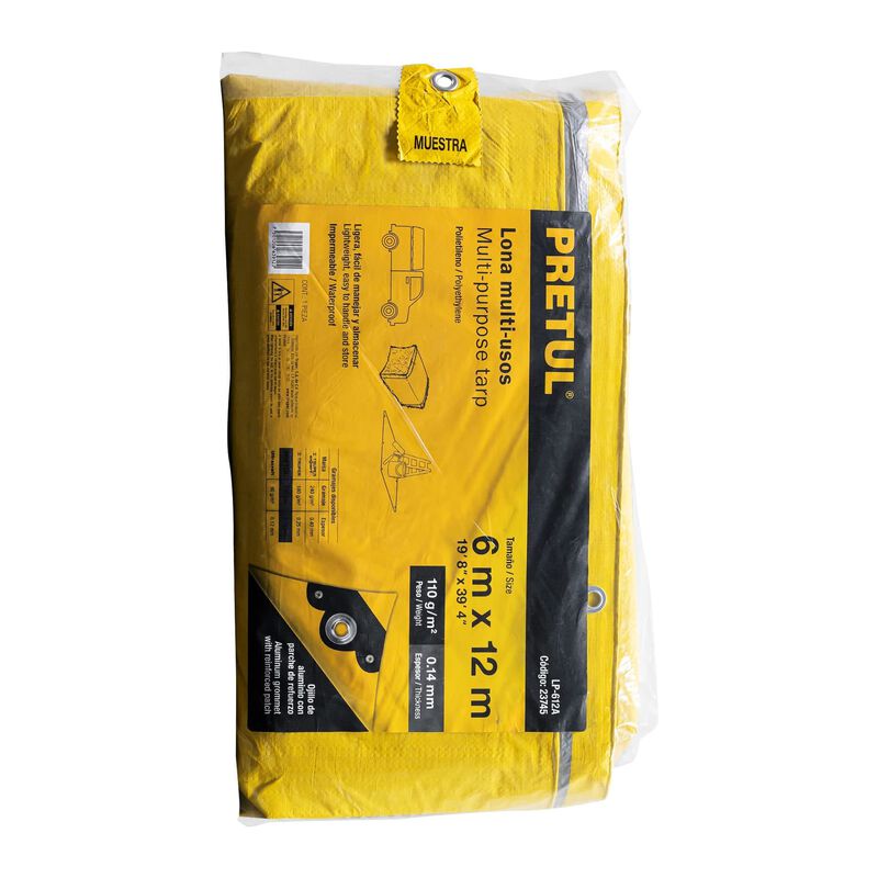 Lona 6 X 12 M Amarilla Pretul image number null