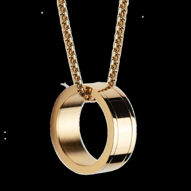 Collar Hombre Anillo Acero Inoxidable, Regalos ... image number null