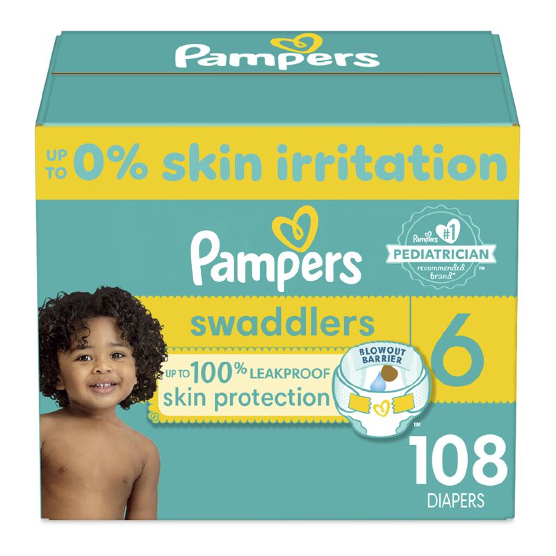 Pa&ntilde;ales Pampers, Tama&ntilde;o 6, Ultrasuaves, 108 Uni... image number null