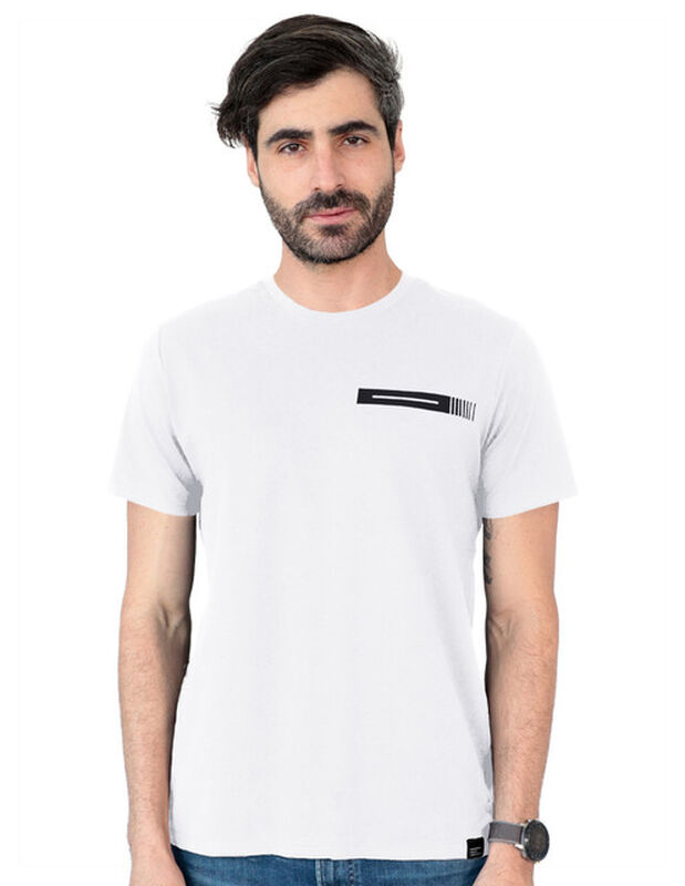 Playera Basica Hombre Cuello Redondo Blanco Roo... image number null